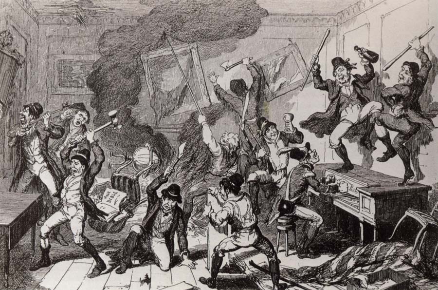 Rebels dancing the Carmagnolle in a captured house by cruikshank